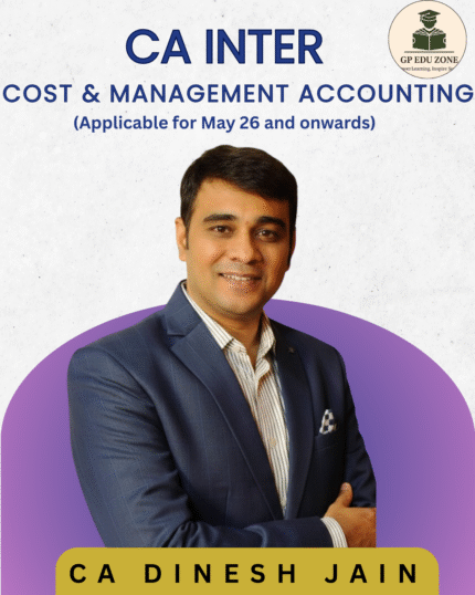 CA INTER COST AND MANAGEMENT ACCOUNTING - FROM MAY 26 ONWARDS